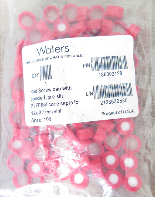 Waters 186002128红色瓶盖预开口瓶垫